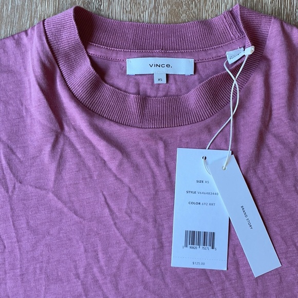Vince Pink Crop Top Size XS - Picture 4 of 11